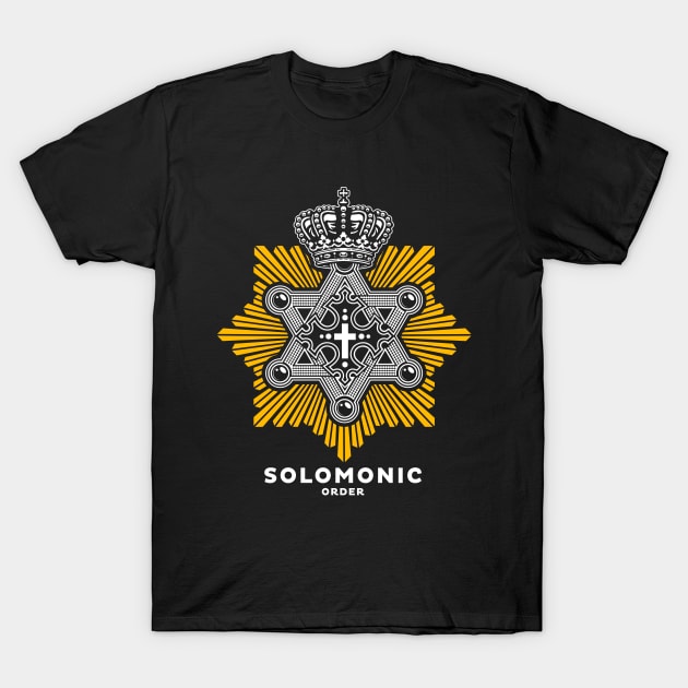 Solomonic Order of Haile Selassie I of Ethiopia T-Shirt by ras rootswear